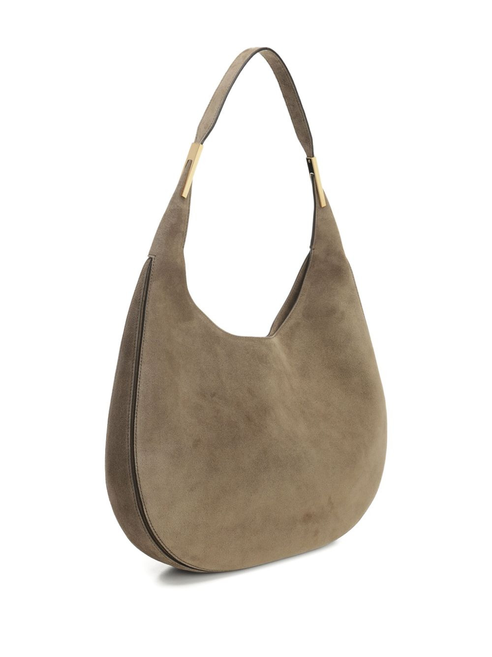 suede crescent shoulder bag - 2