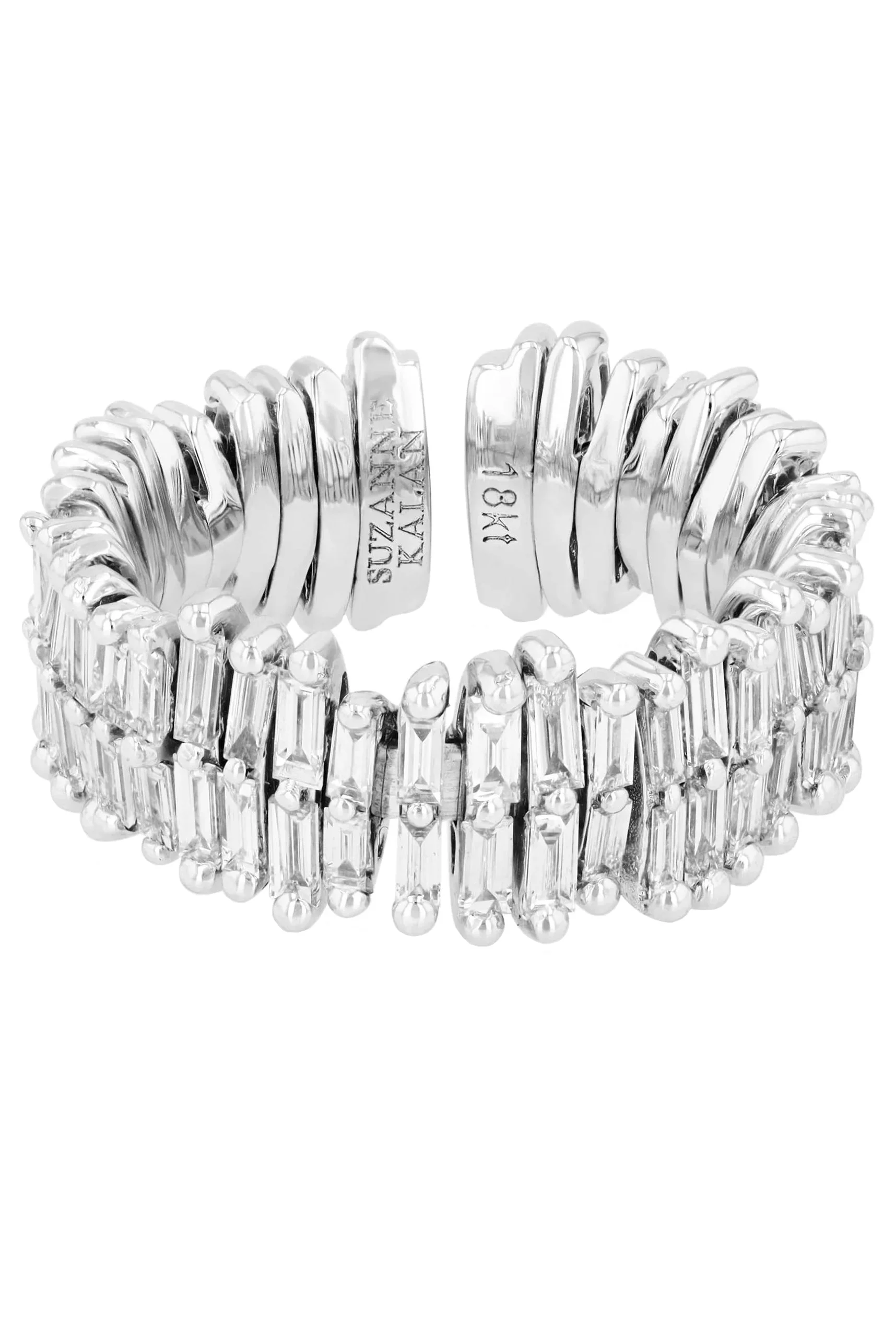 Double Diamond Baguette Ring - 1