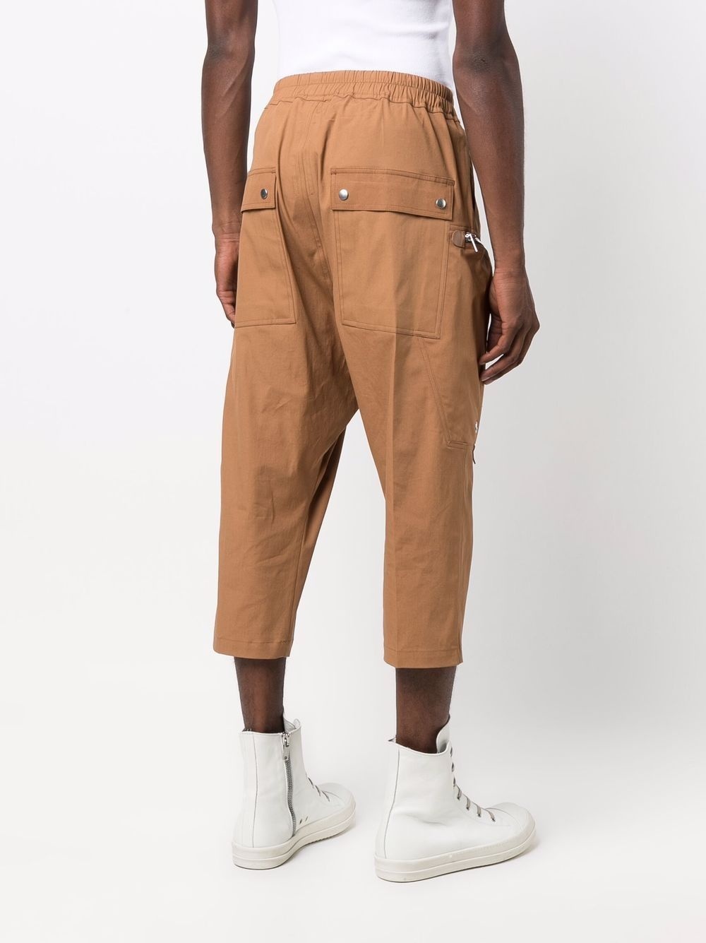 cropped multi-pocket trousers - 4