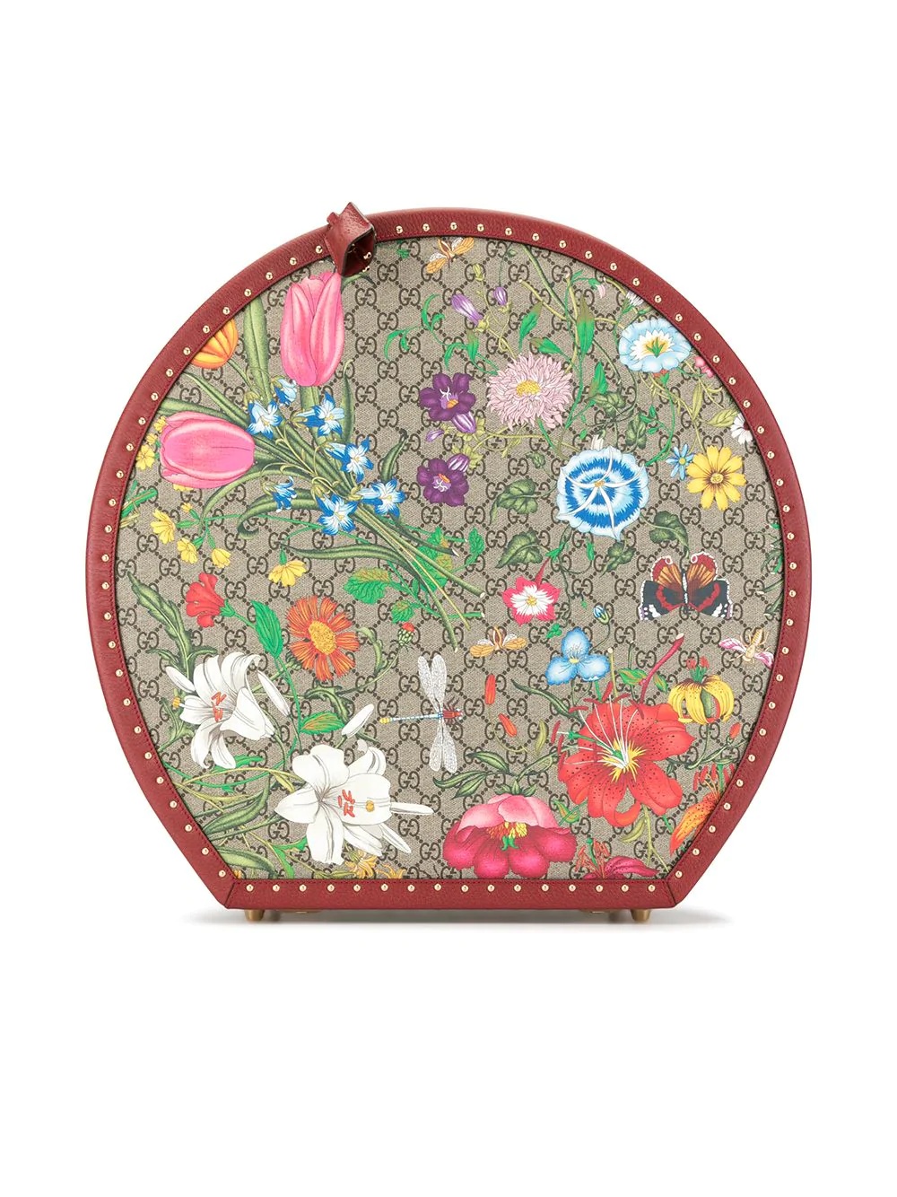 GG Flora print hat case - 1