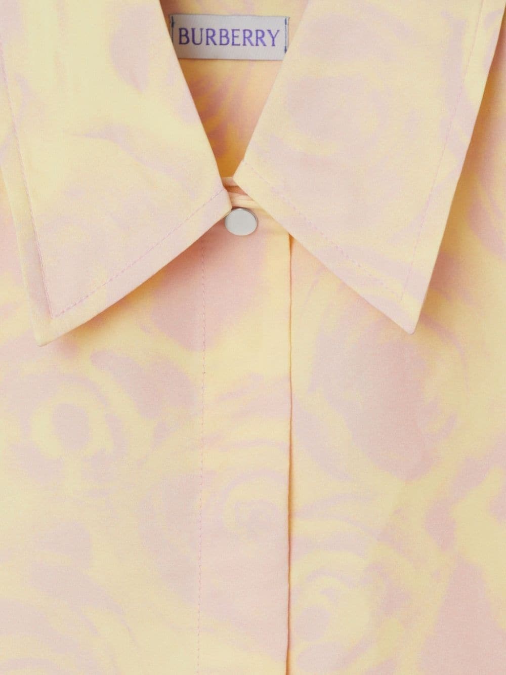 floral-print taffeta shirt - 5