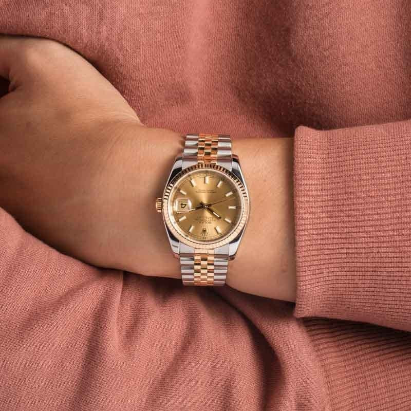 Pre-owned Rolex Datejust 36 116233 Champagne Dial - 5