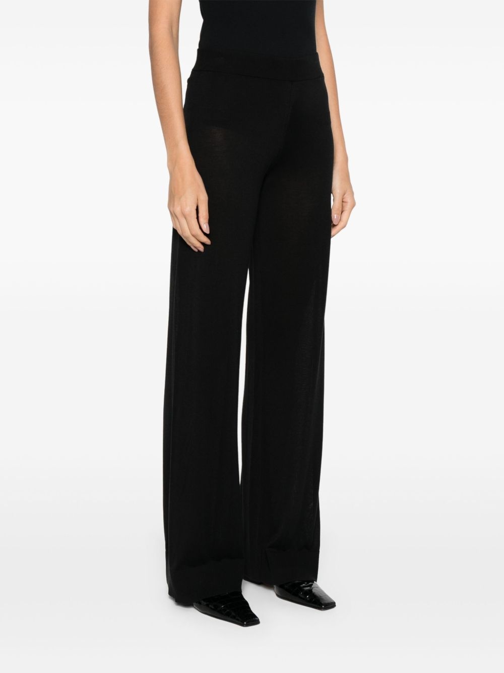 wide knitted trousers - 3