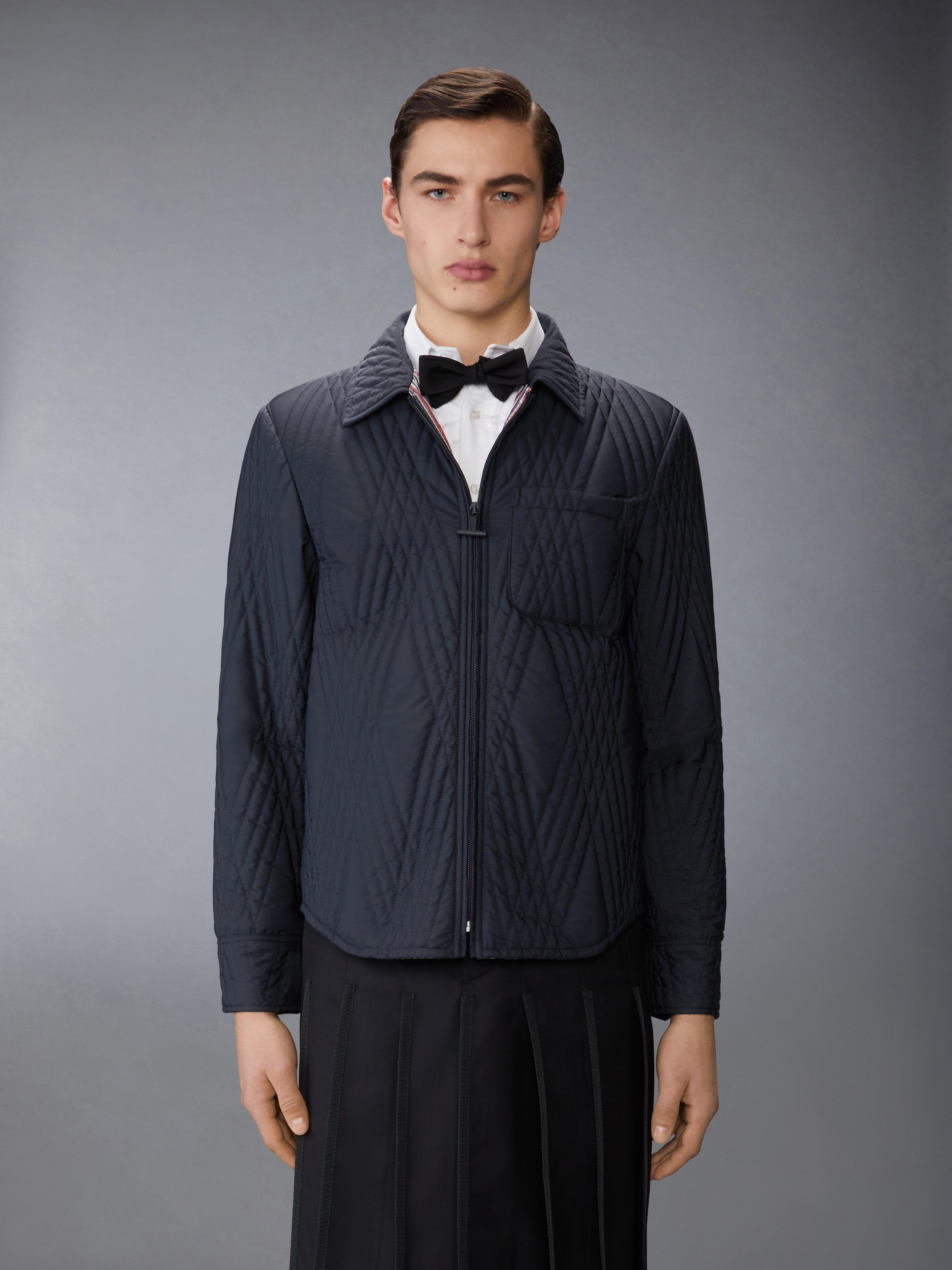 POLY TWILL ECO FILLED QUILTED OVERSIZE SHIRT - 2