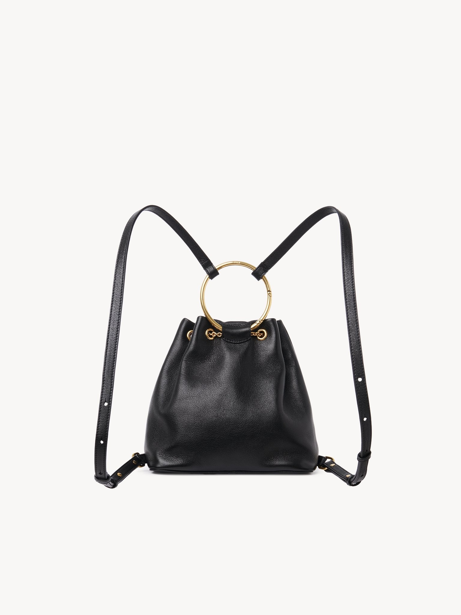 SMALL BRACELET BACKPACK IN GRAINED LEATHER - 4