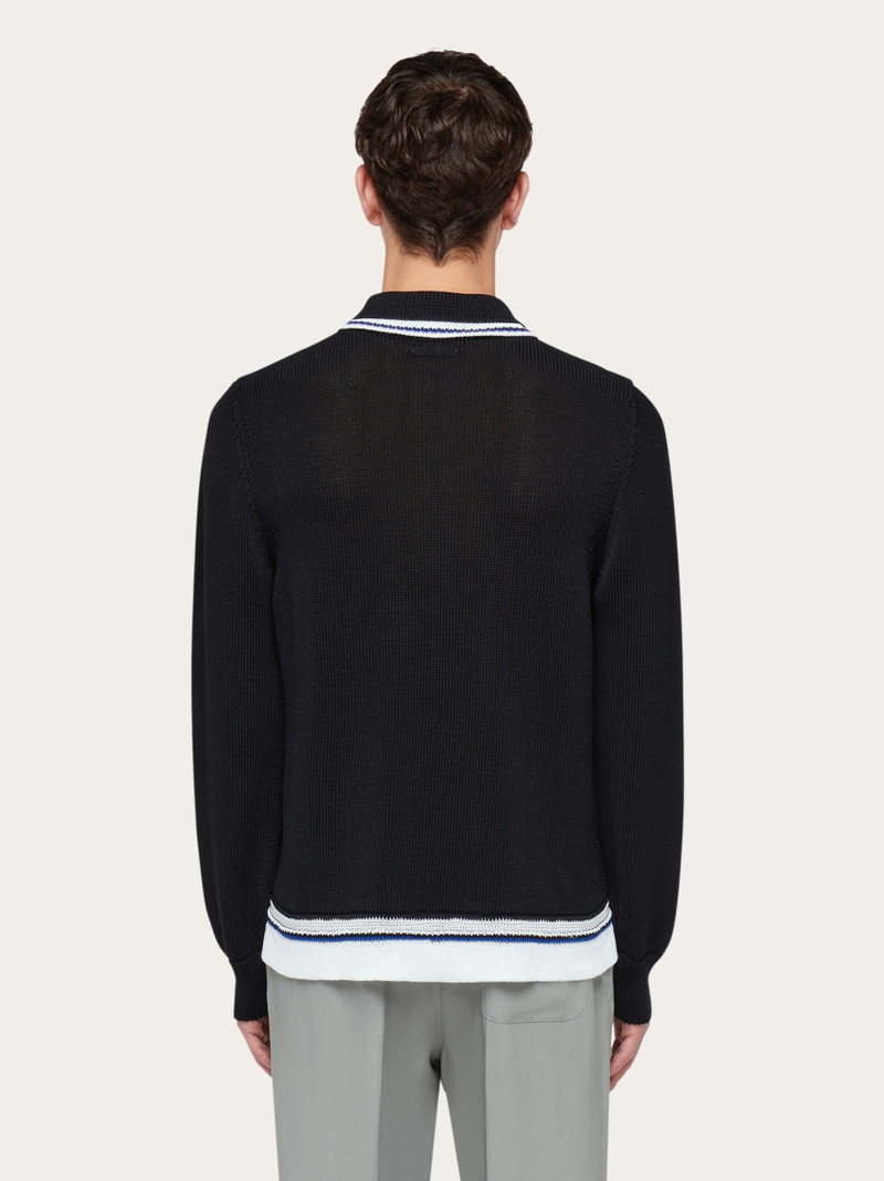 Long sleeved polo shirt 3