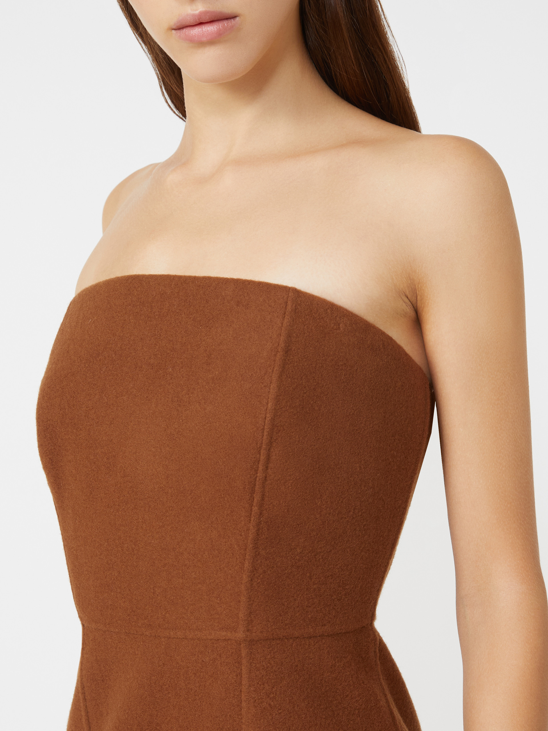 LIBBRA Wool and cashmere bustier dress - 5