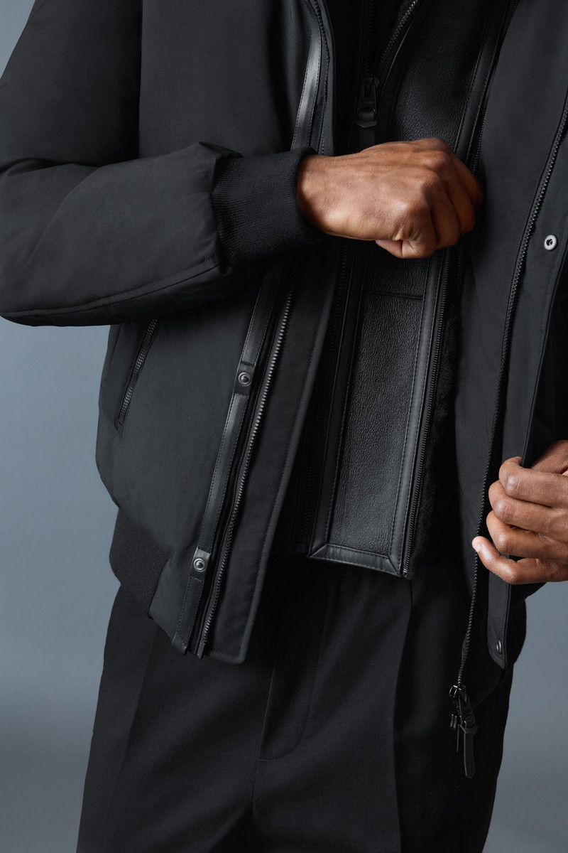IKER-Z 2-in-1 Down Bomber With Removable Shearling Bib 6