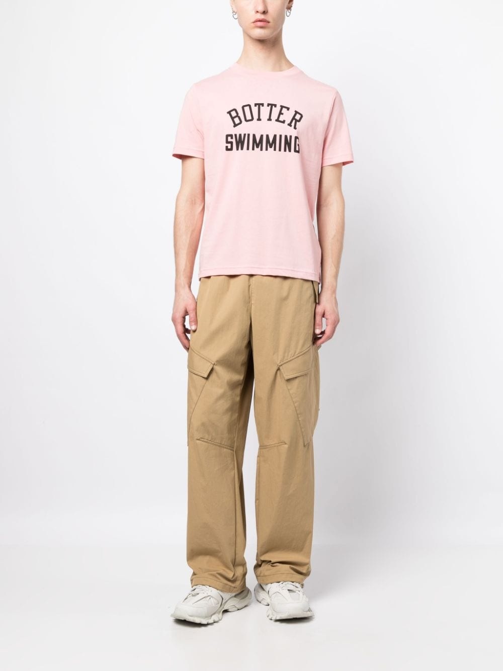 flocked-logo organic cotton T-shirt - 2