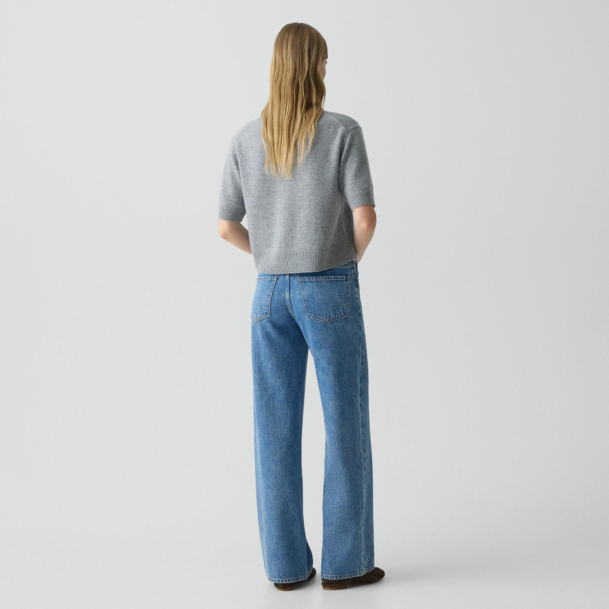 Straight-Leg Five-Pocket Pant in Relaxed Denim - 4