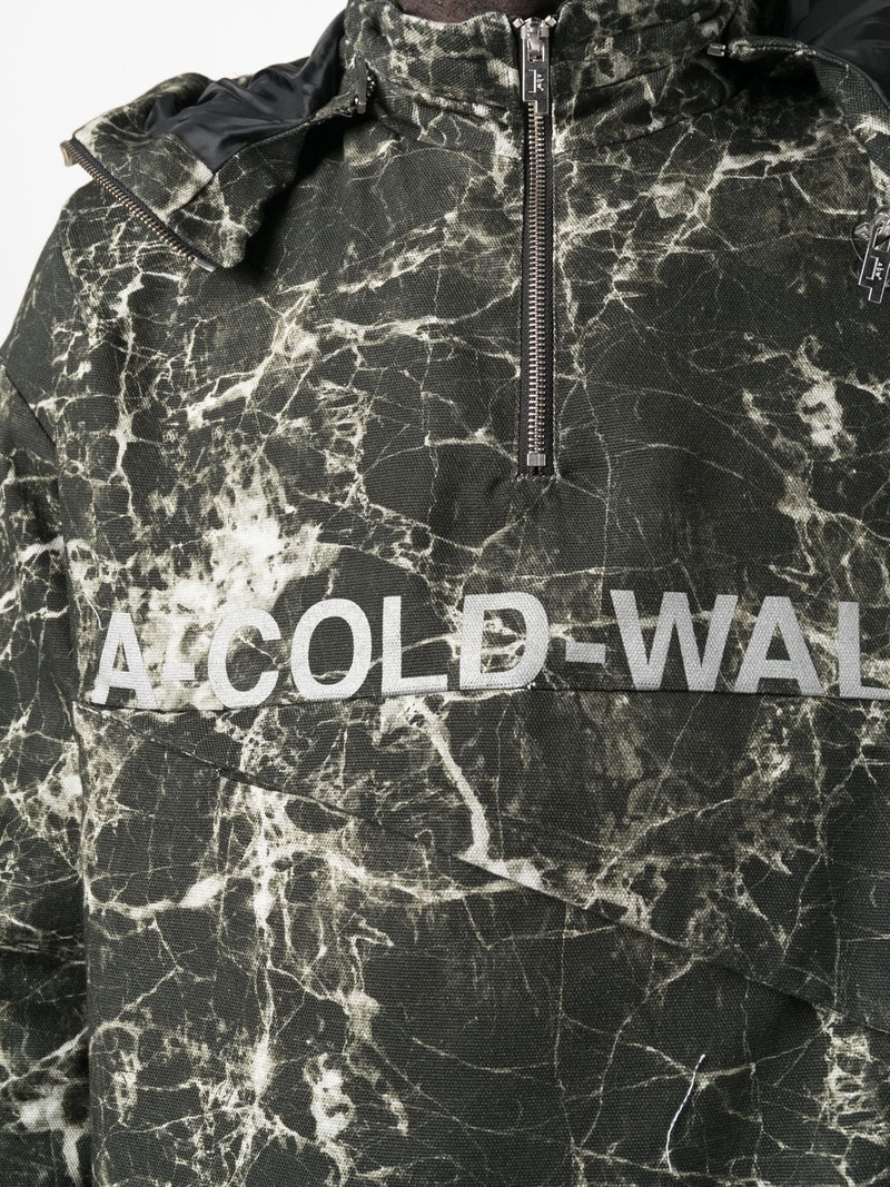 marble-print pullover jacket 5
