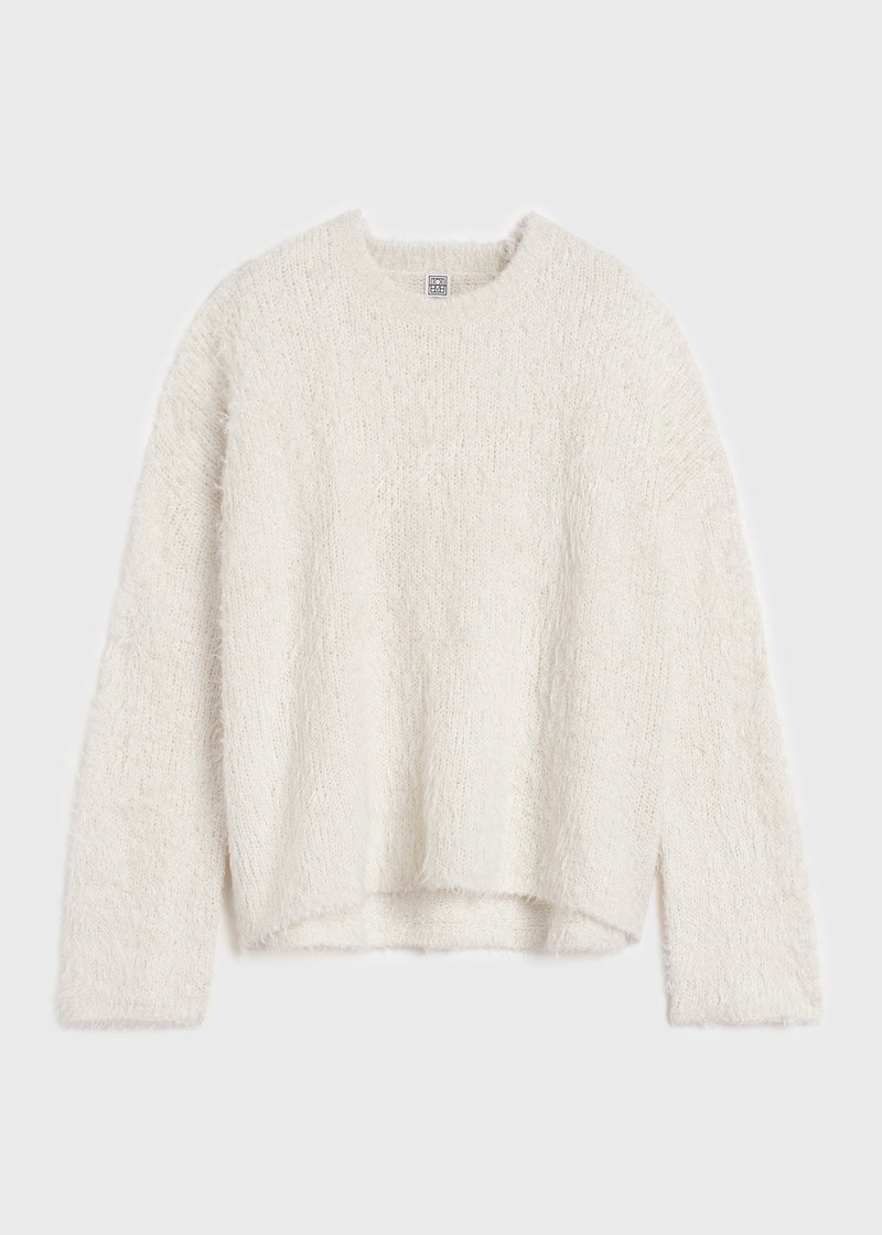 Boxy silk knit cream 1