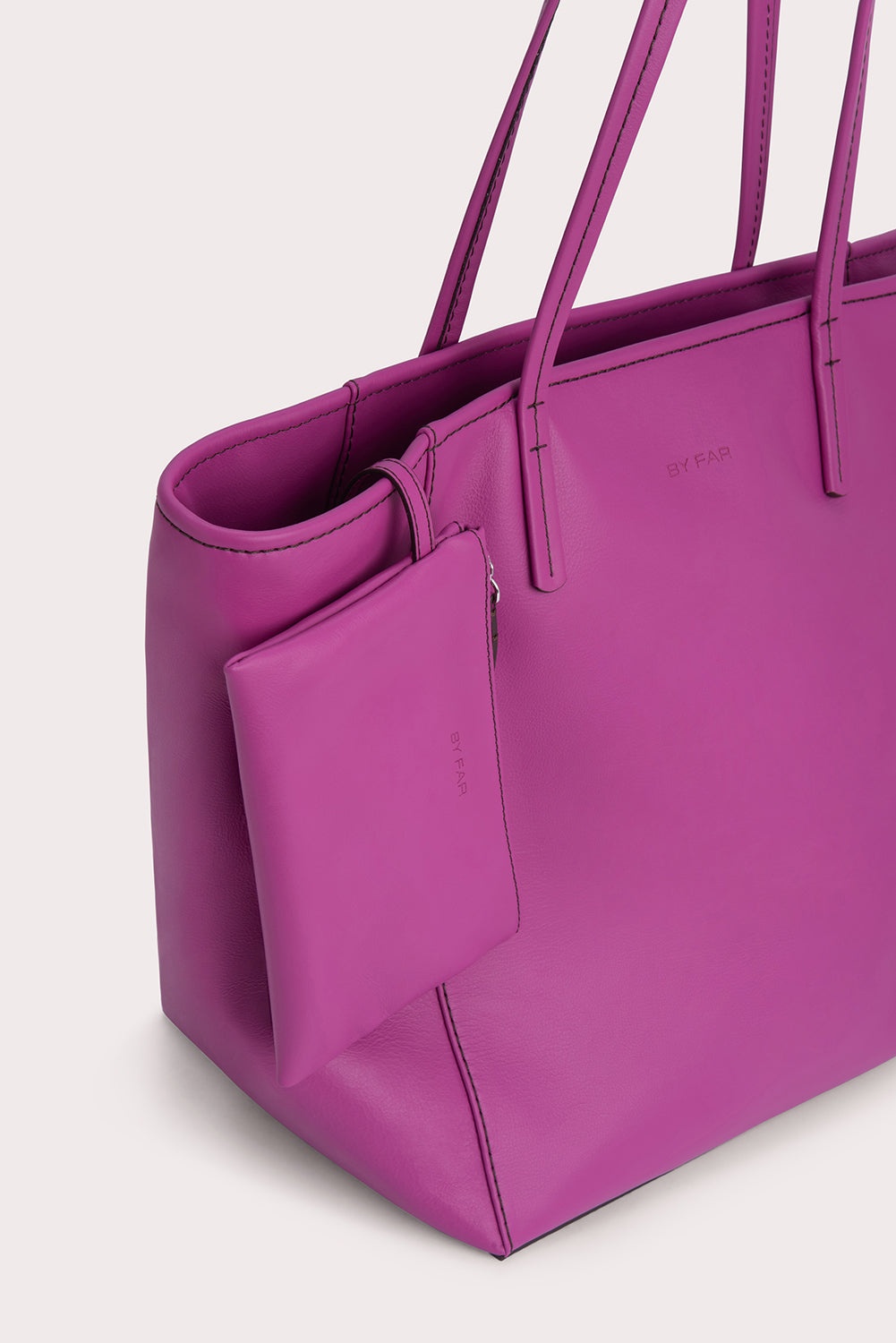 Club Tote Fuchsia Box Calf Leather 4