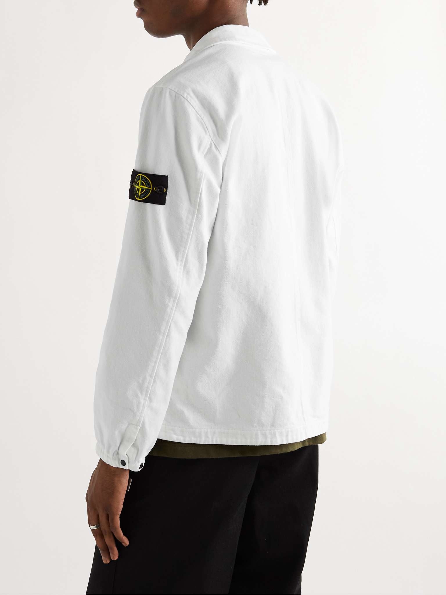 Logo-Appliquéd Cotton Overshirt - 4