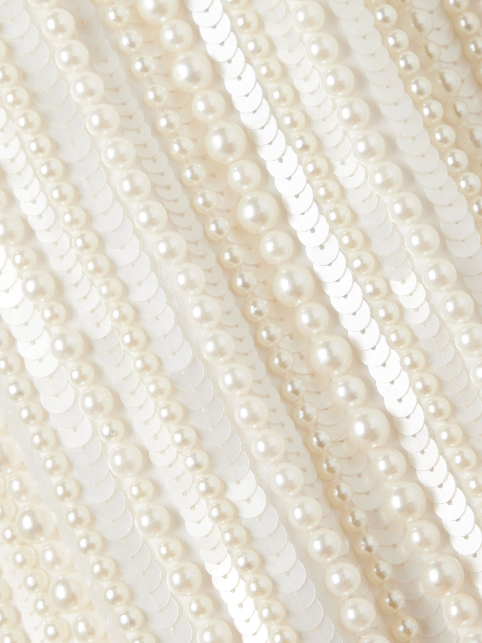 Yaeko embellished crepe halterneck mini dress White - 4