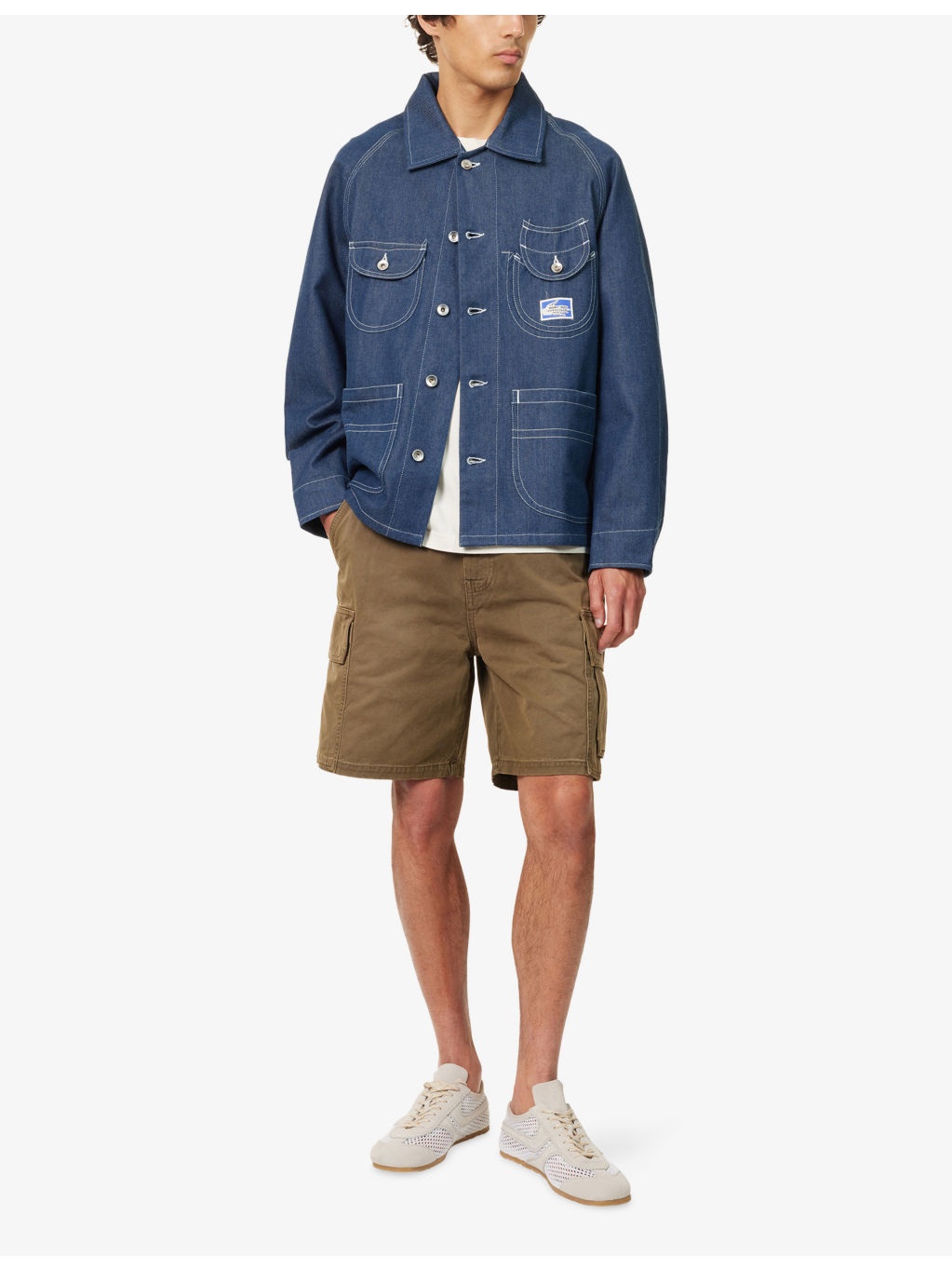 Circuit Patch-Pocket Cotton Denim Jacket - 2