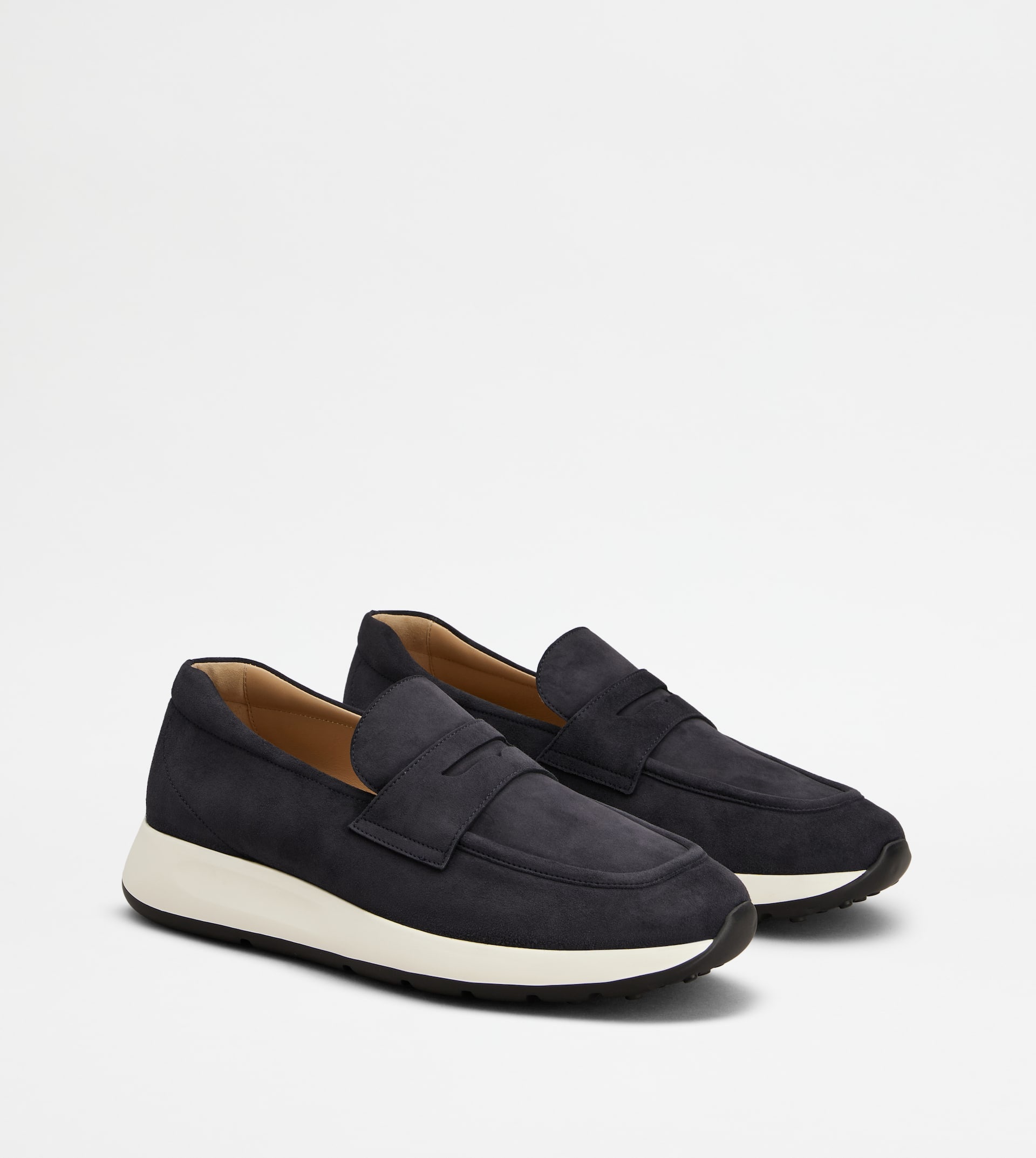 SPORTY LOAFERS IN SUEDE - BLUE - 2