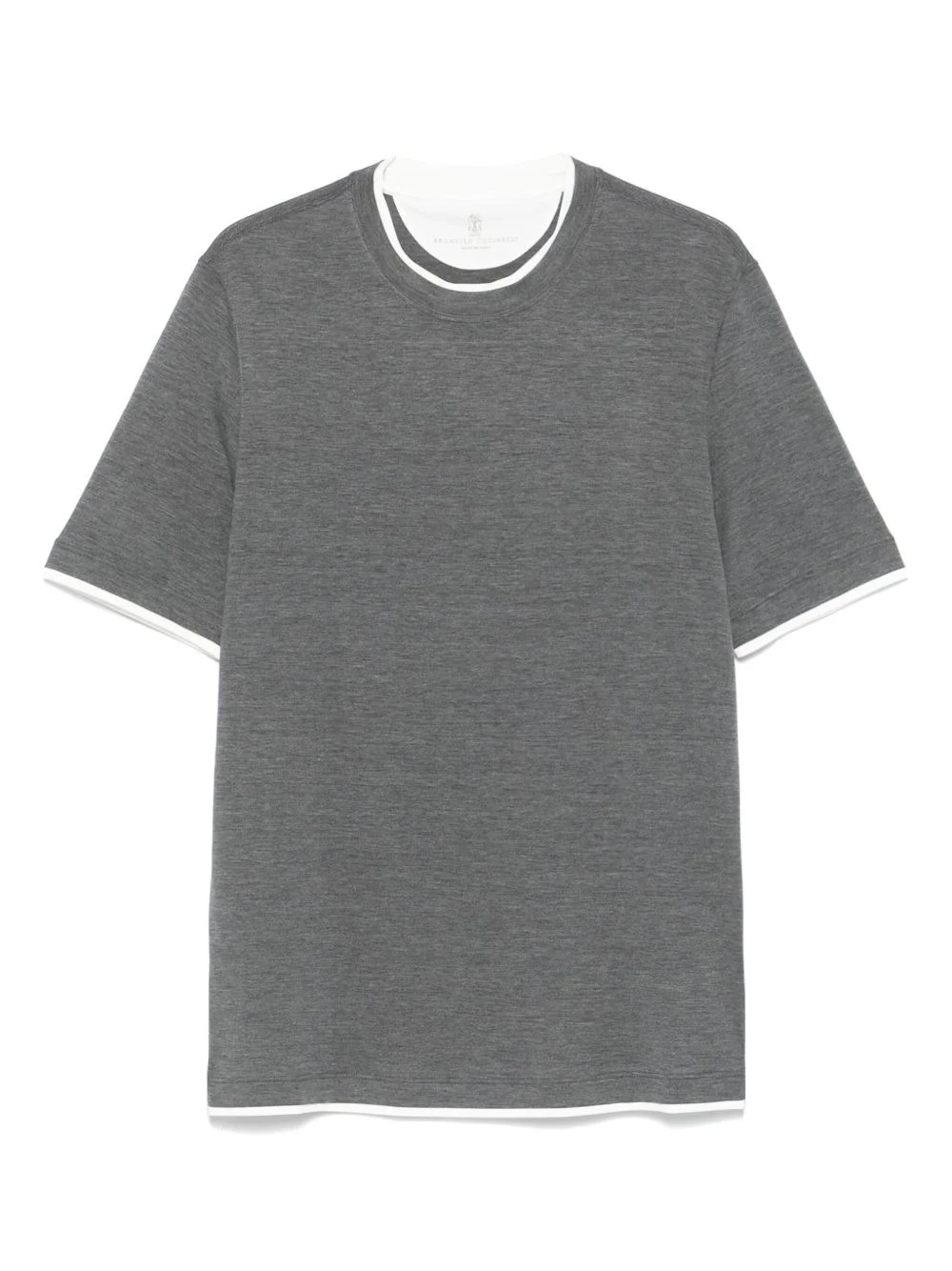 silk-blend T-shirt - 1
