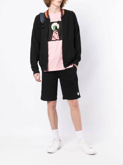 Paul Smith logo-patch track shorts outlook