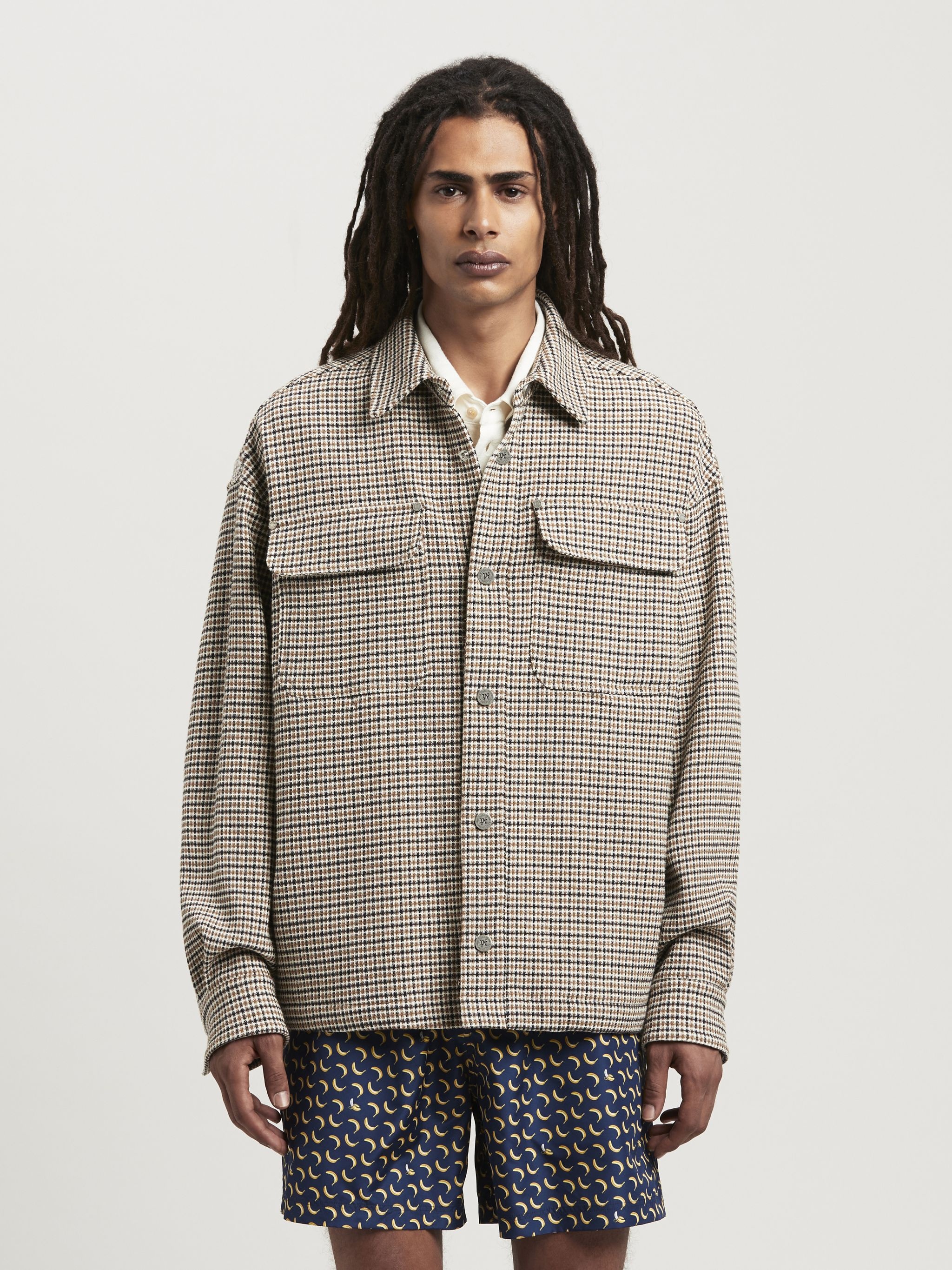 Club Check Overshirt With Logo - 3