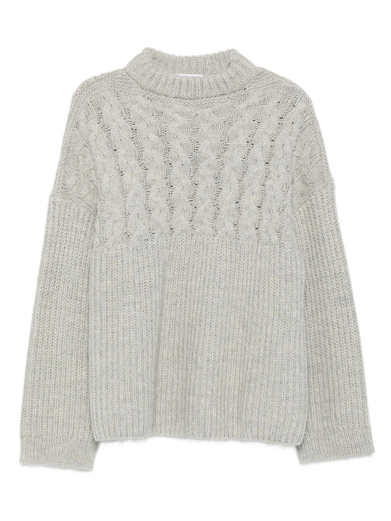 Cecilie Bahnsen Cable-knit Crew-neck Sweater 1