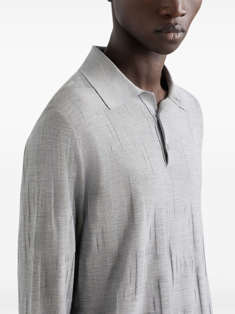 fine-knit polo shirt - 5