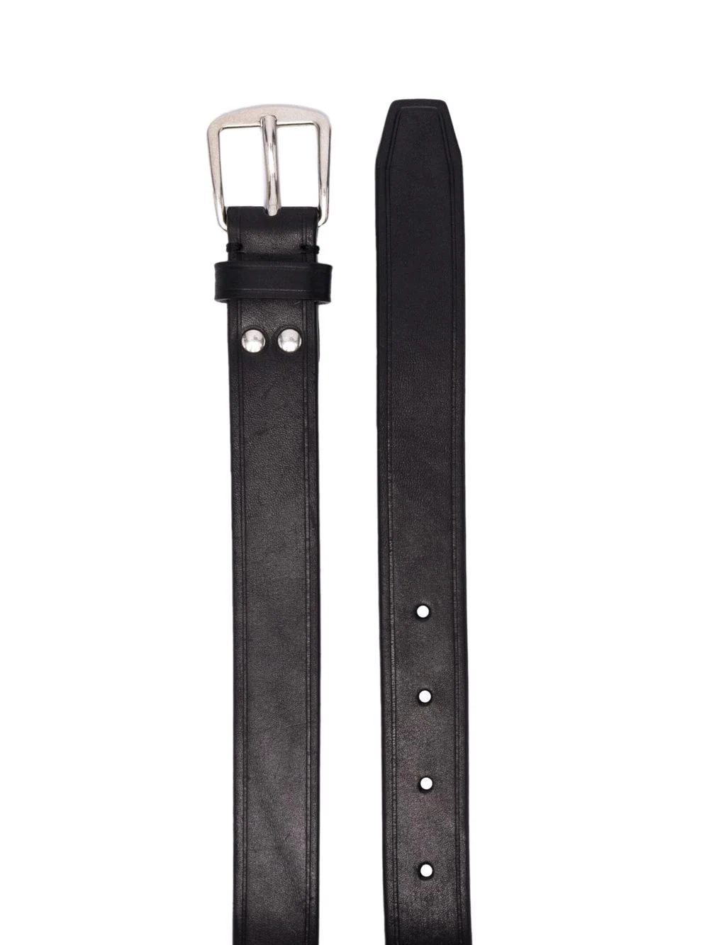 leather buckle belt - 2