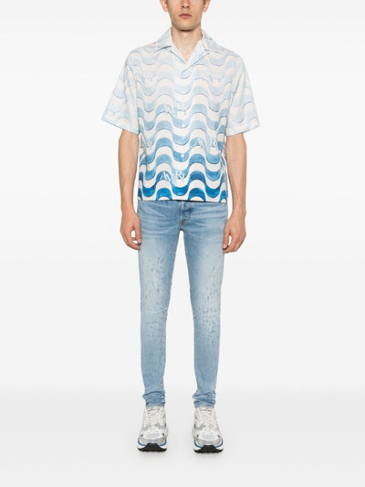 AMIRI wave-print cotton shirt outlook