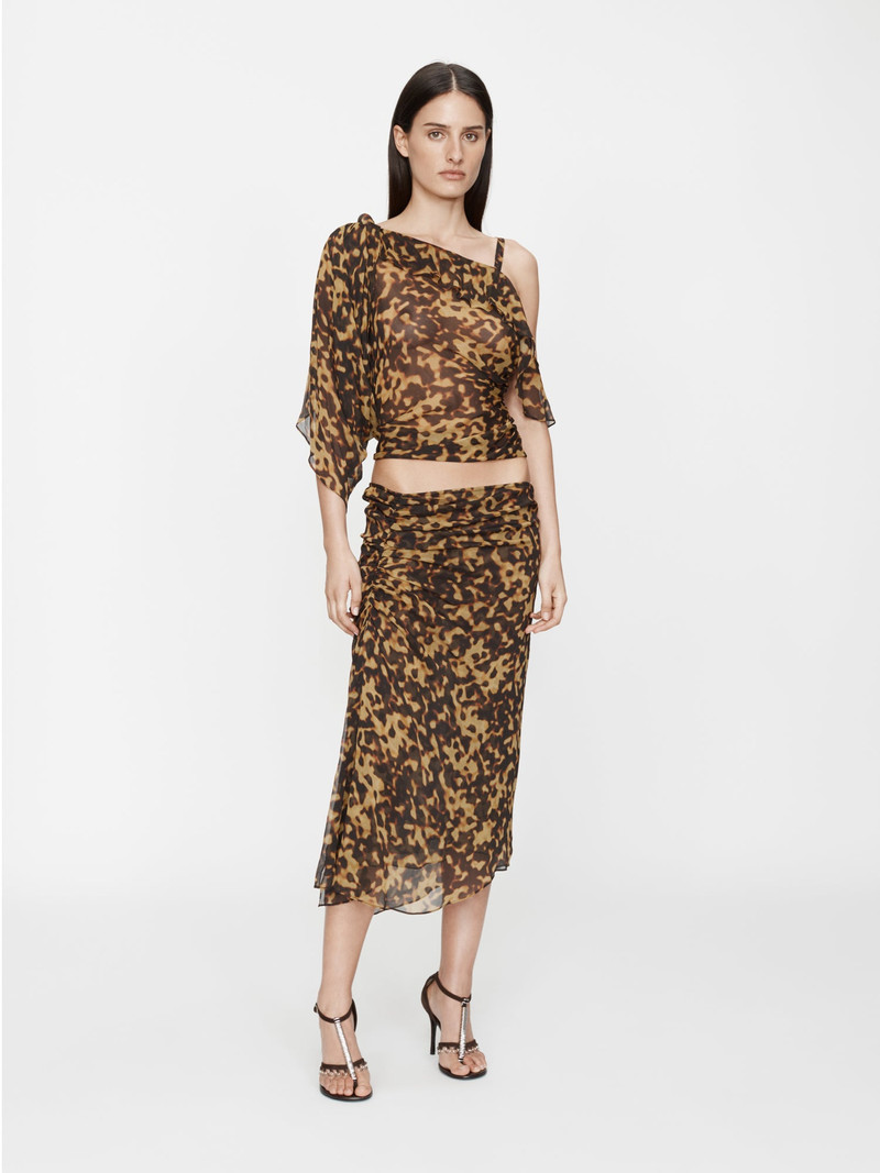 CHRISTOPHER ESBER Roule Trimmed Silk Drape Top outlook