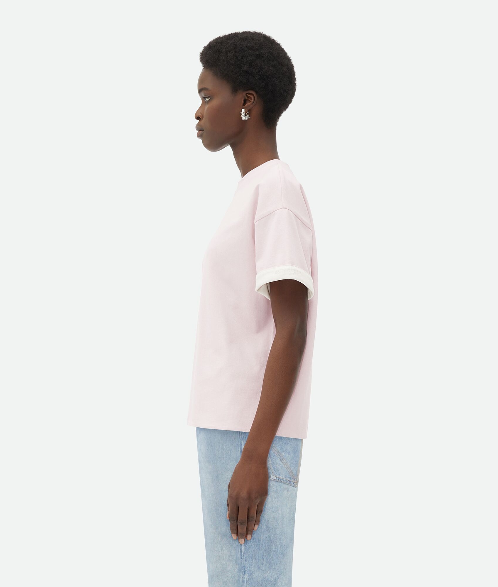 Double Layer Relaxed Cotton T-Shirt - 2