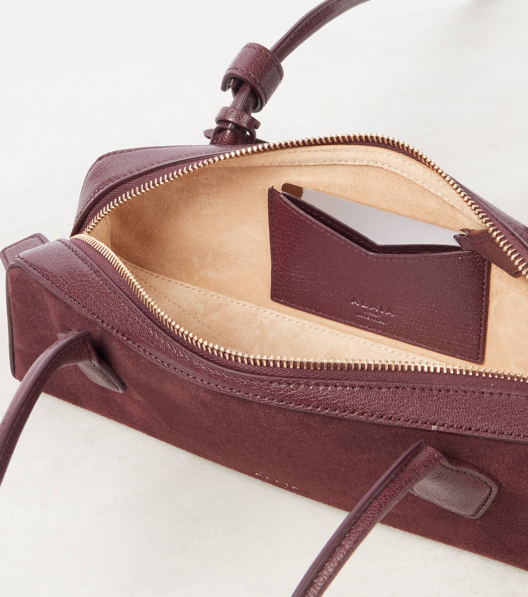 Le Teckel Small suede shoulder bag - 3