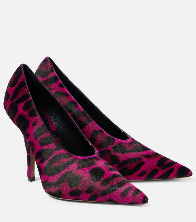 Jessica 105 leopard-print calf hair pumps - 1