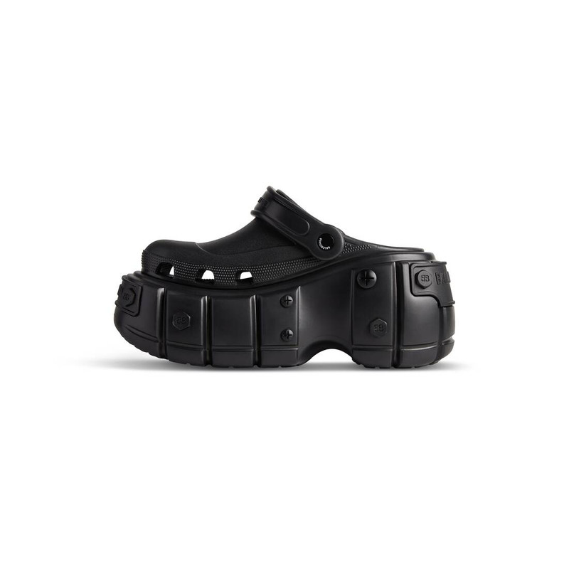 BALENCIAGA Women's Hardcrocs™ Mule in Black outlook