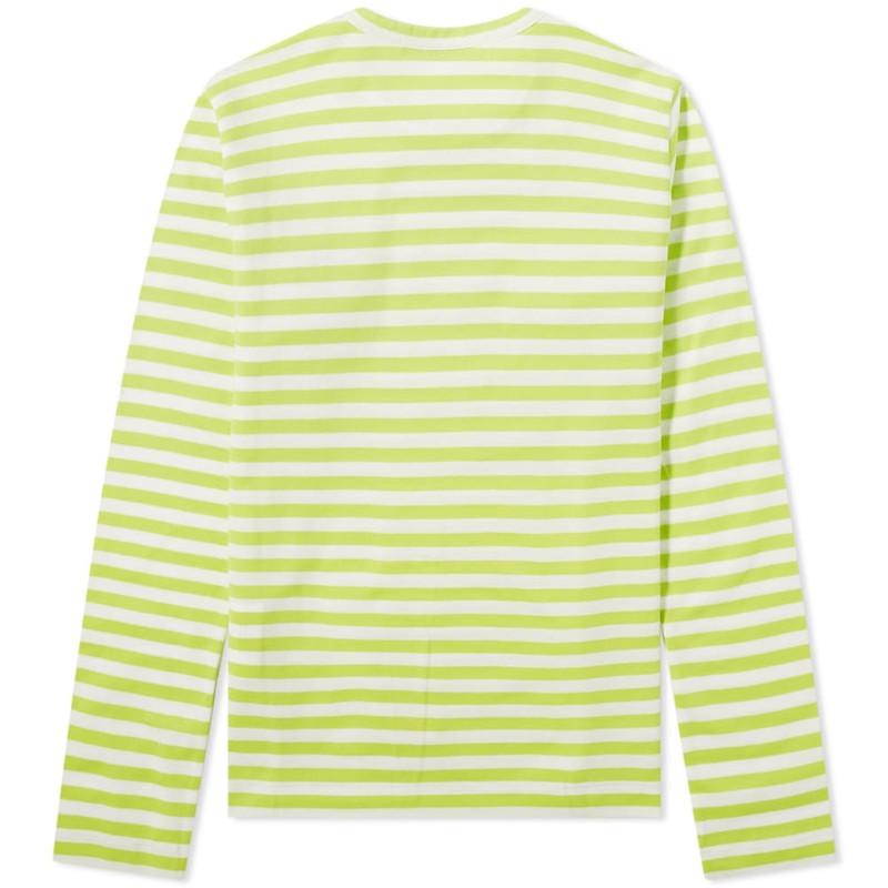 Comme des Garçons PLAY Comme des Garcons Play Women's Long Sleeve Red Heart Stripe outlook