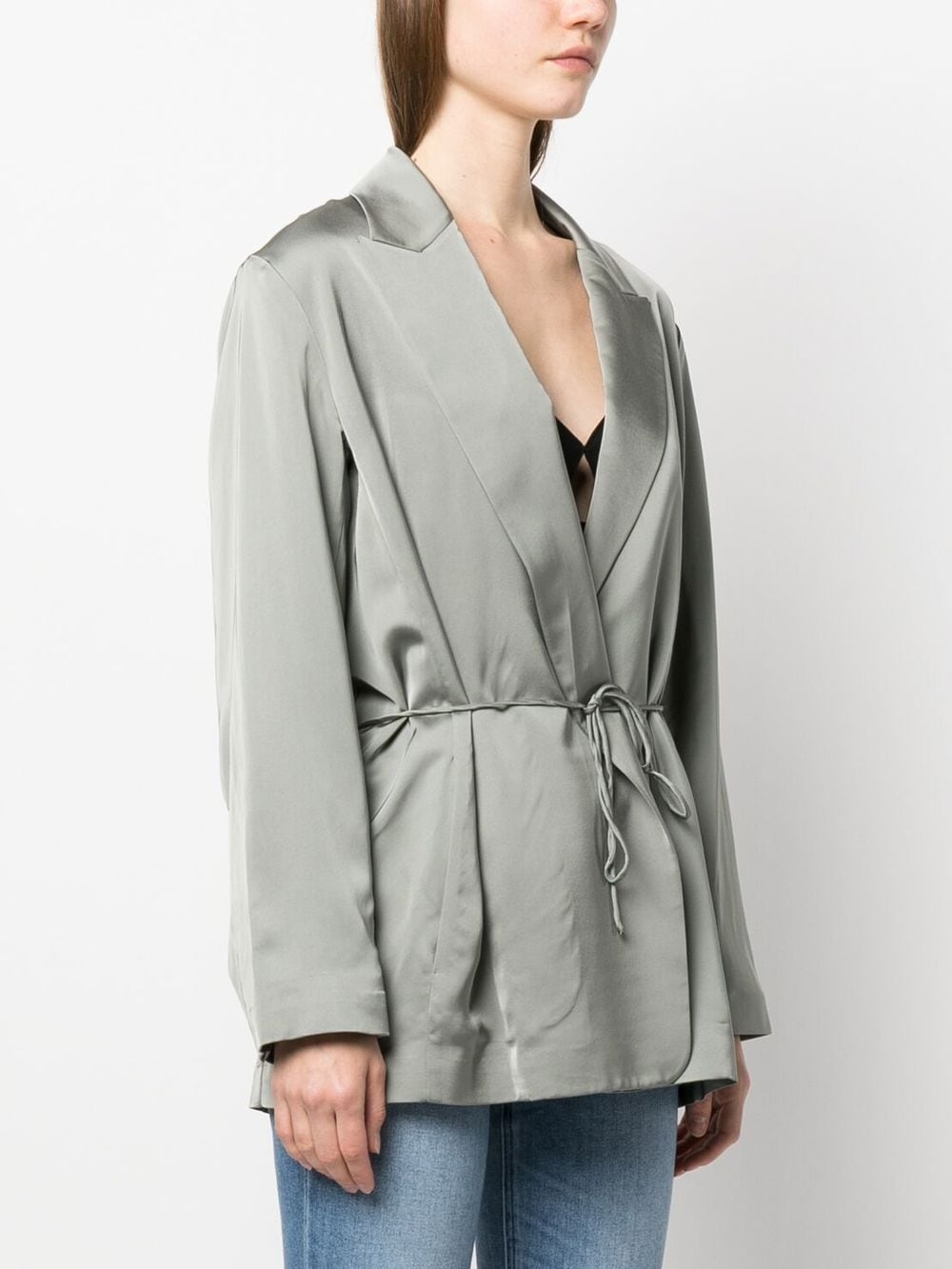 V-neck double-breasted blazer - 3