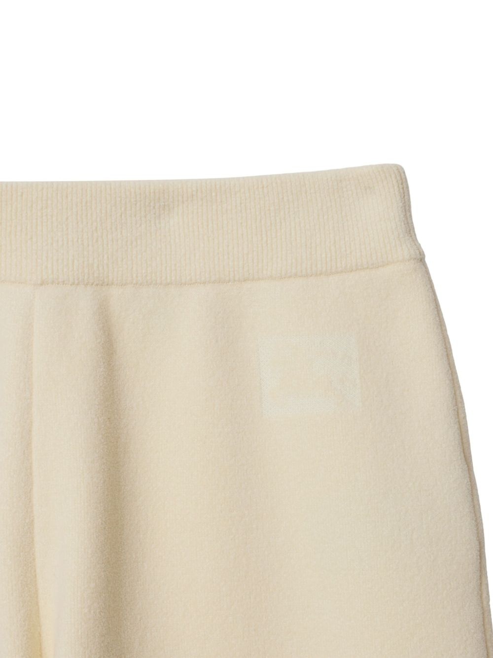 cotton-wool blend track pants - 5