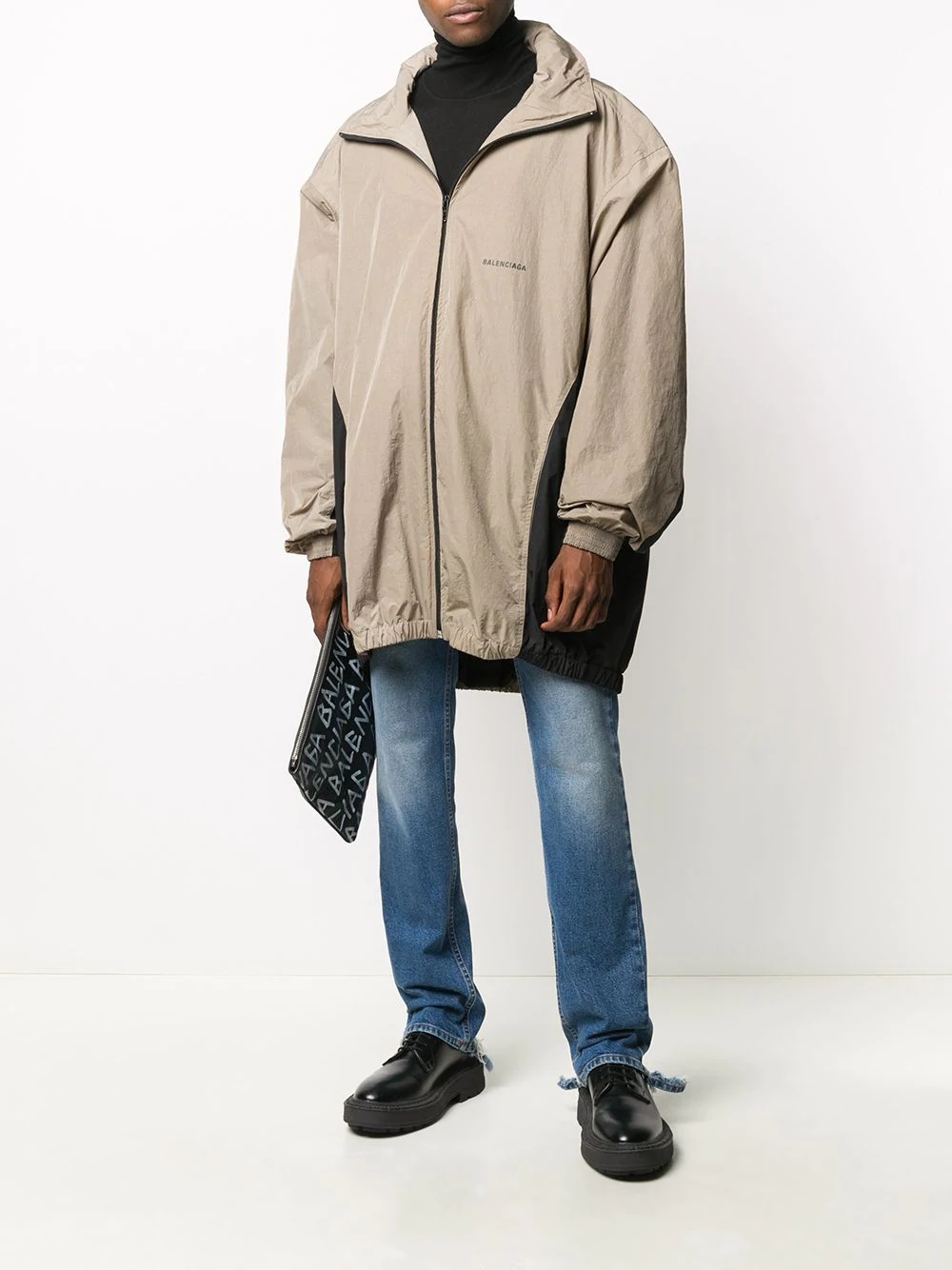 oversized zip-up lightweight jacket - 2