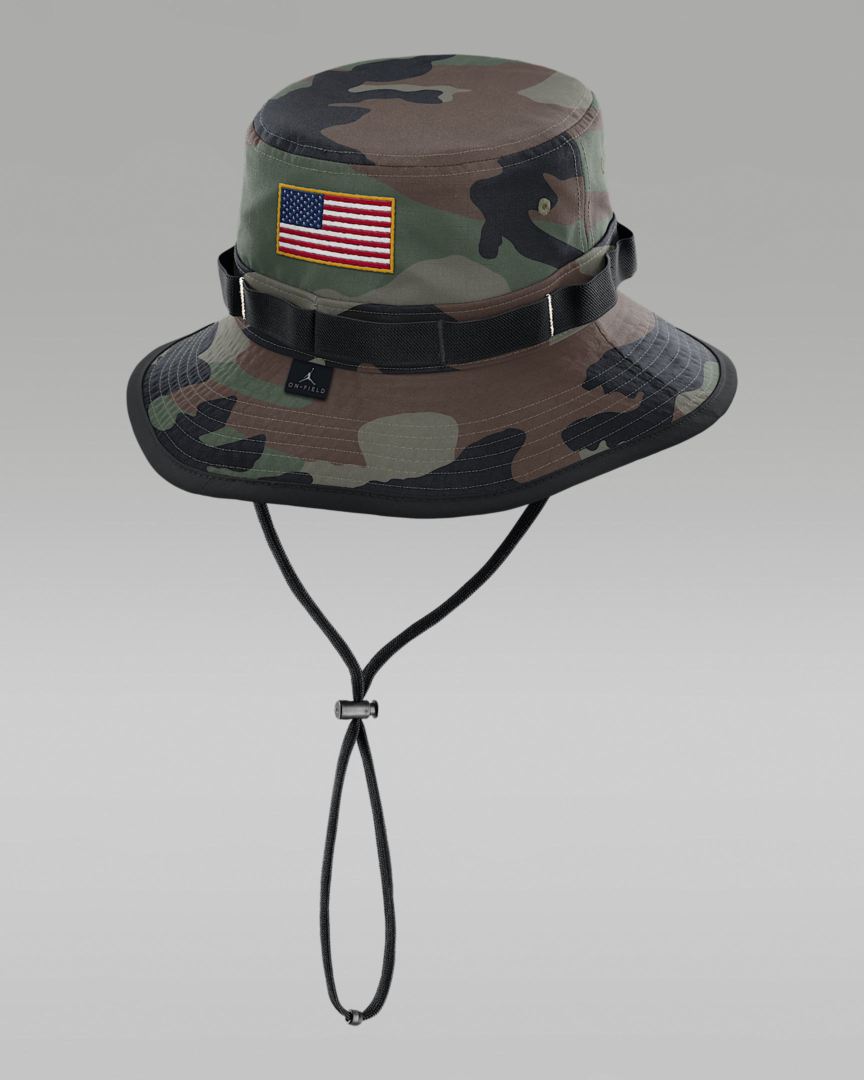North Carolina 2025 Military Appreciation Boonie Men's Jordan Brand Dri-FIT College Bucket Hat - 2