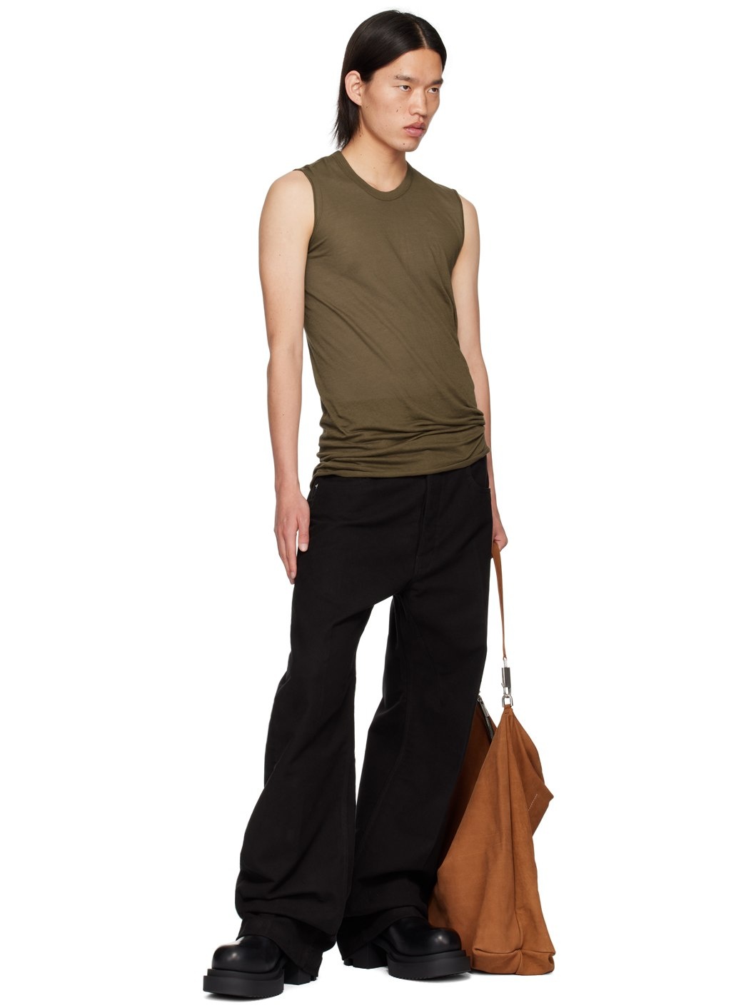 Khaki Porterville Basic Tank Top - 4