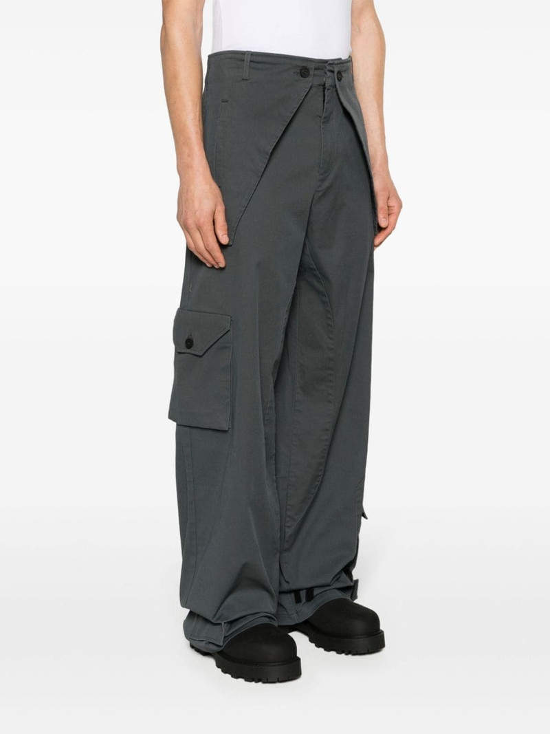 Overlay cotton-blend cargo trousers 3