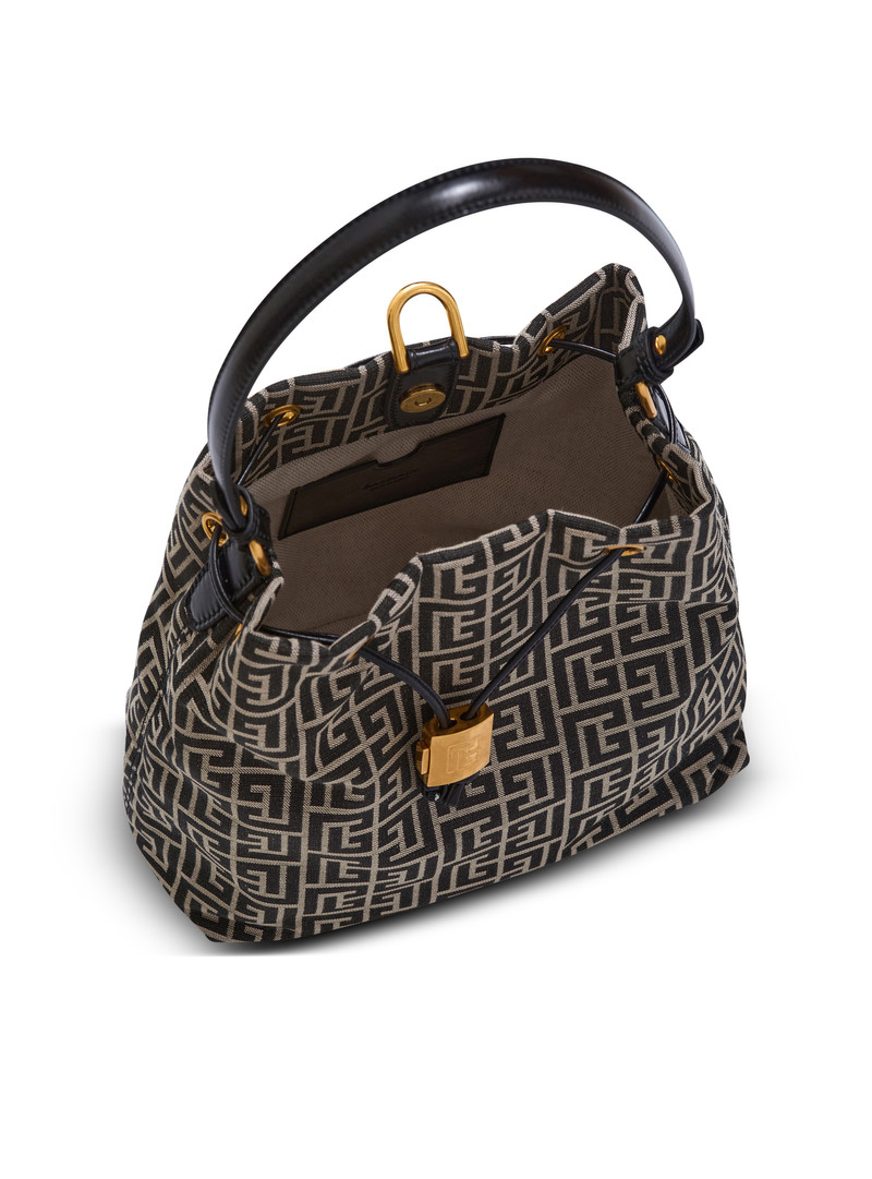Pulse monogram jacquard backpack 6