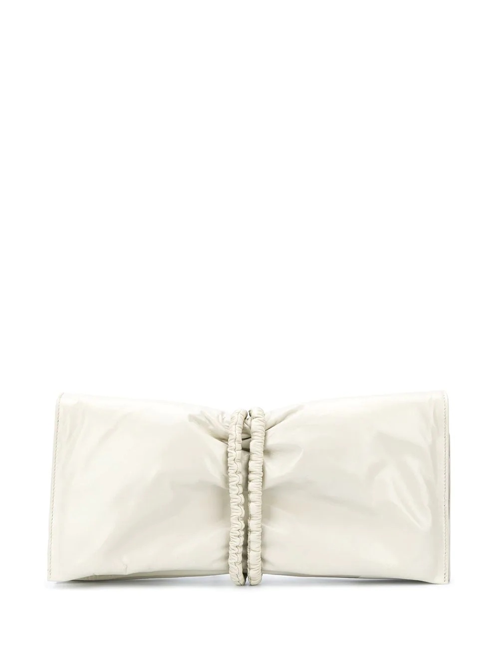 leather foldover clutch bag - 1