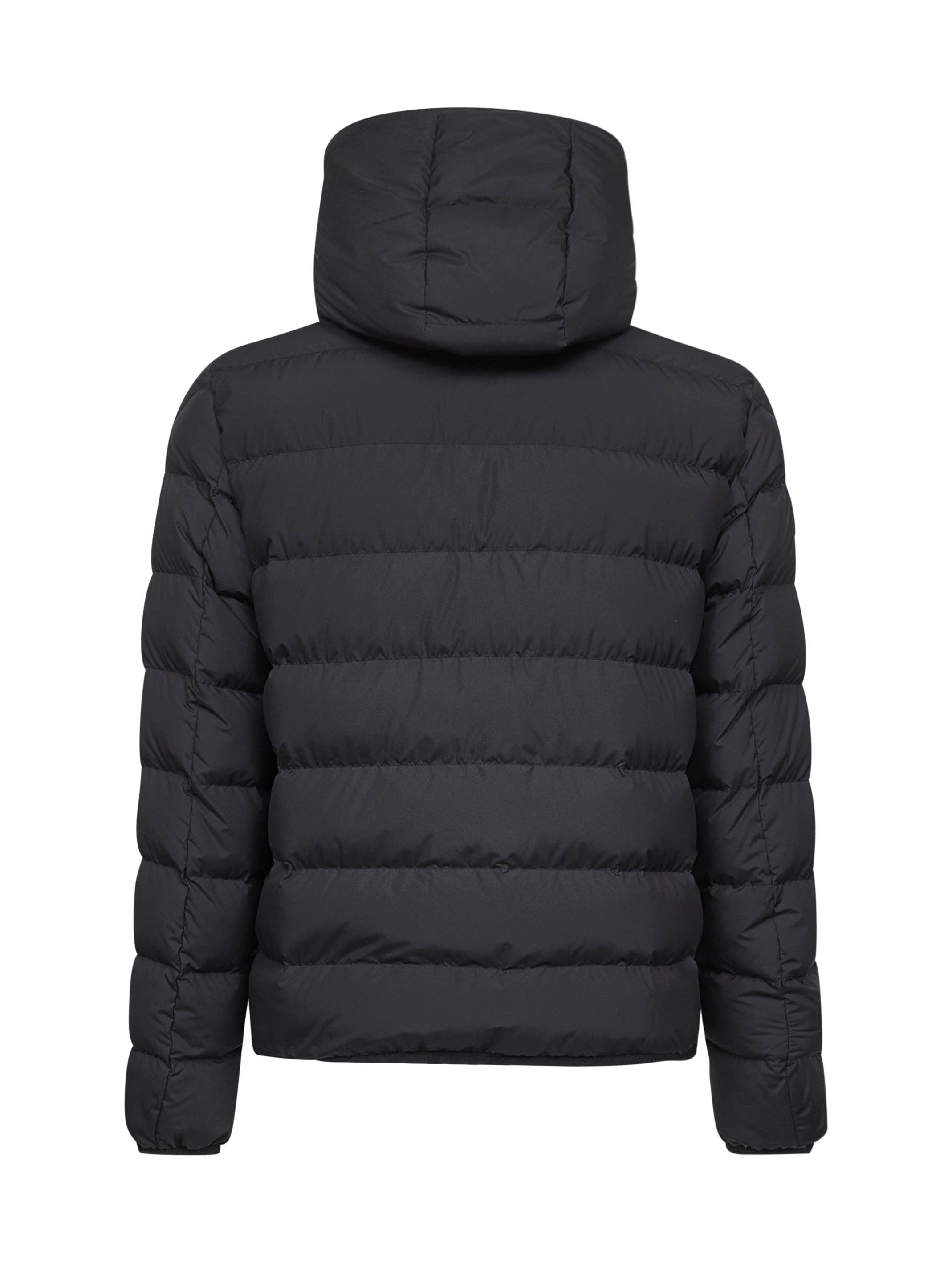 Black Montbrocq short Hhoded down jacket - 2