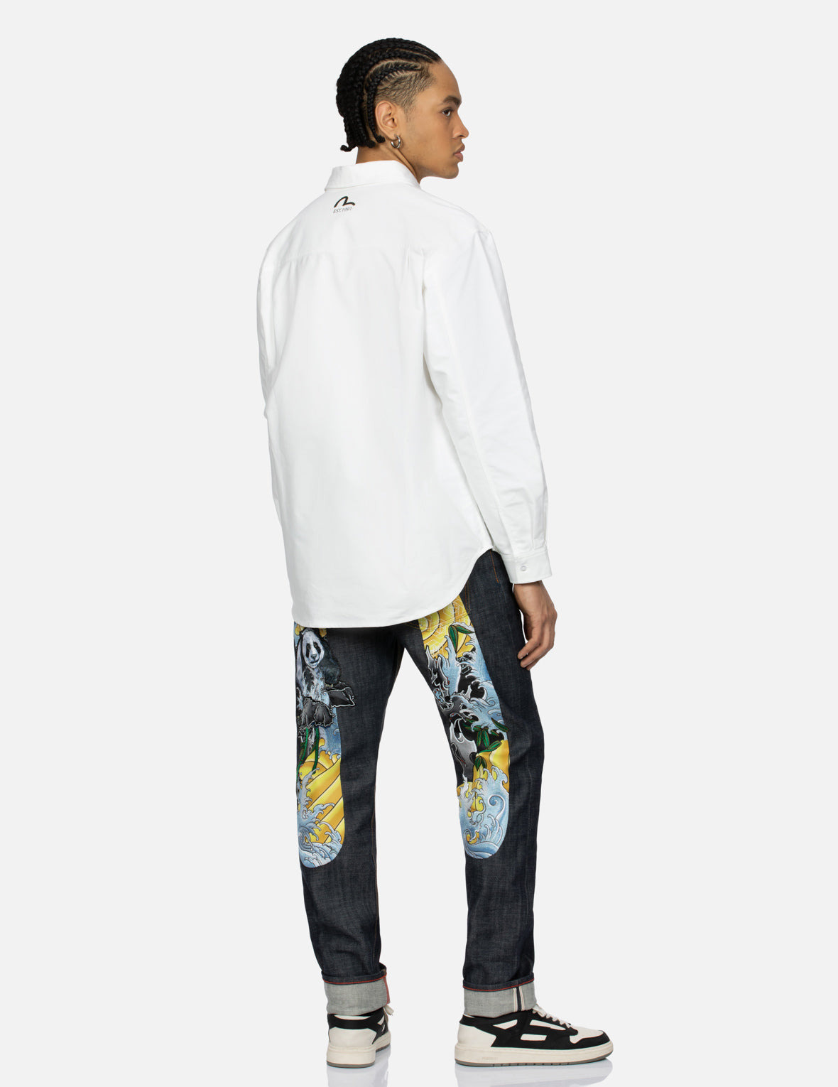 SEAGULL AND THE GREAT WAVE
PRINT RELAX FIT SHIRT - 4
