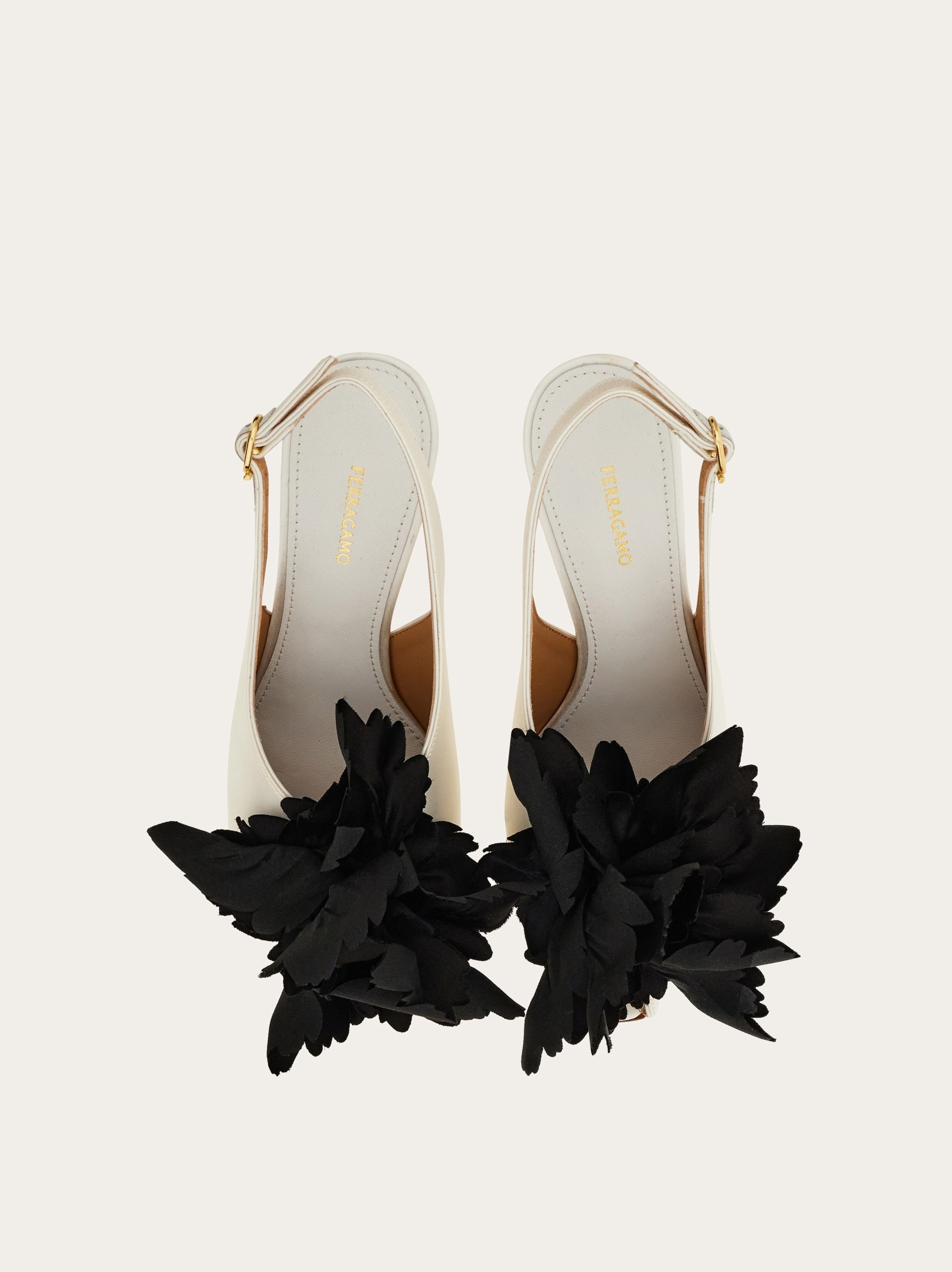 Flower embellished slingback - 3