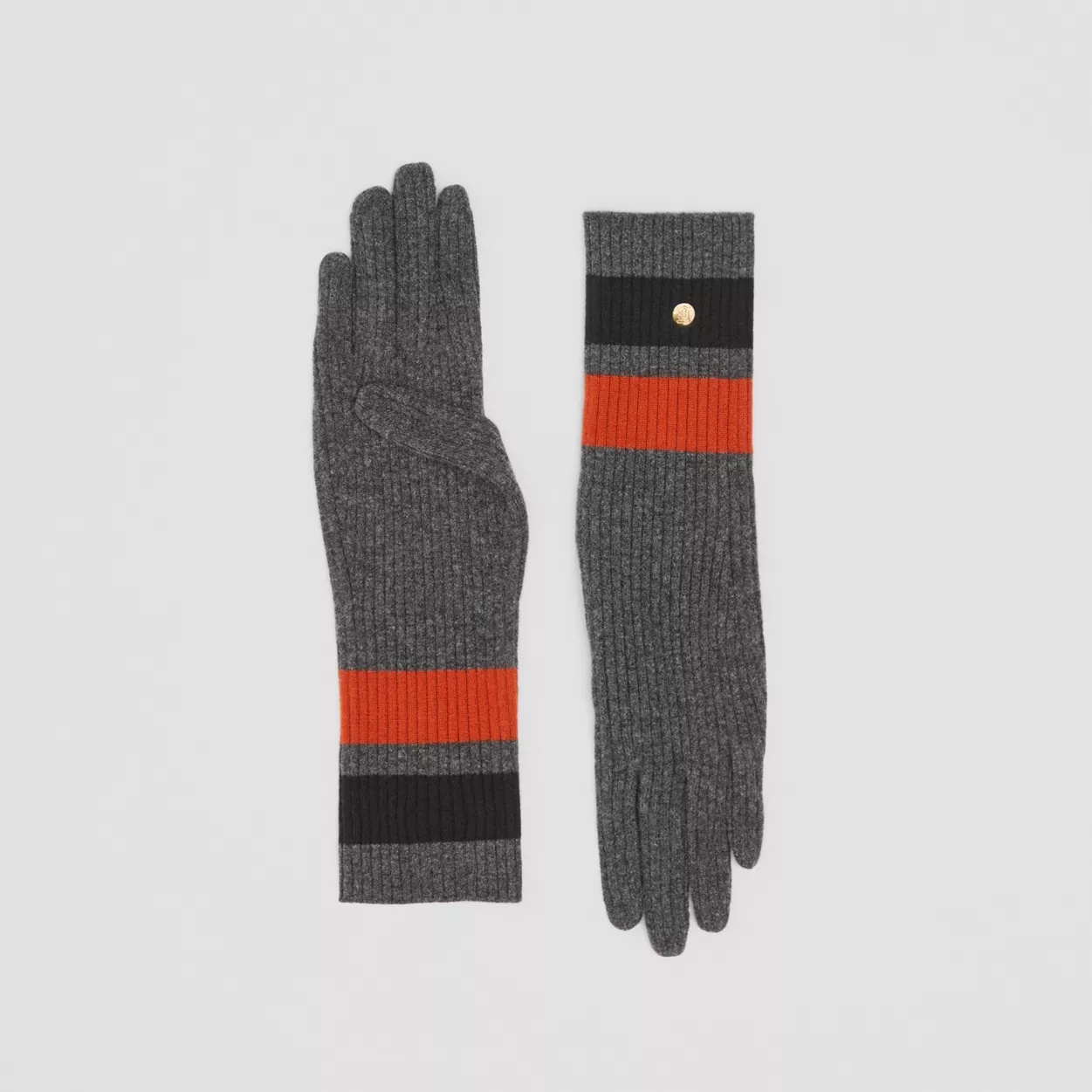 Monogram Motif Merino Wool Cashmere Gloves - 1