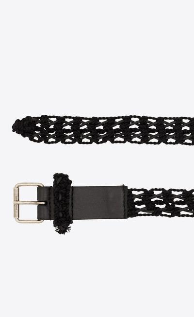 SAINT LAURENT motorcycle belt in passementerie outlook