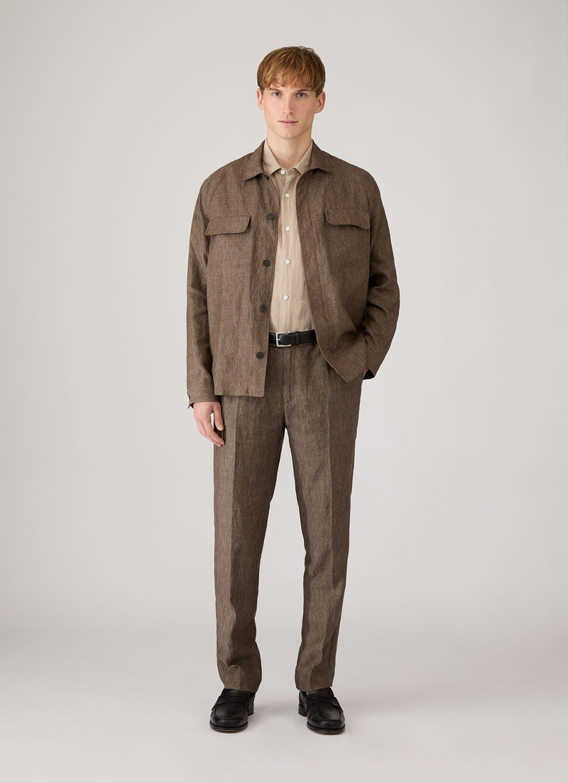 Sunspel Short Sleeve Linen Shirt outlook
