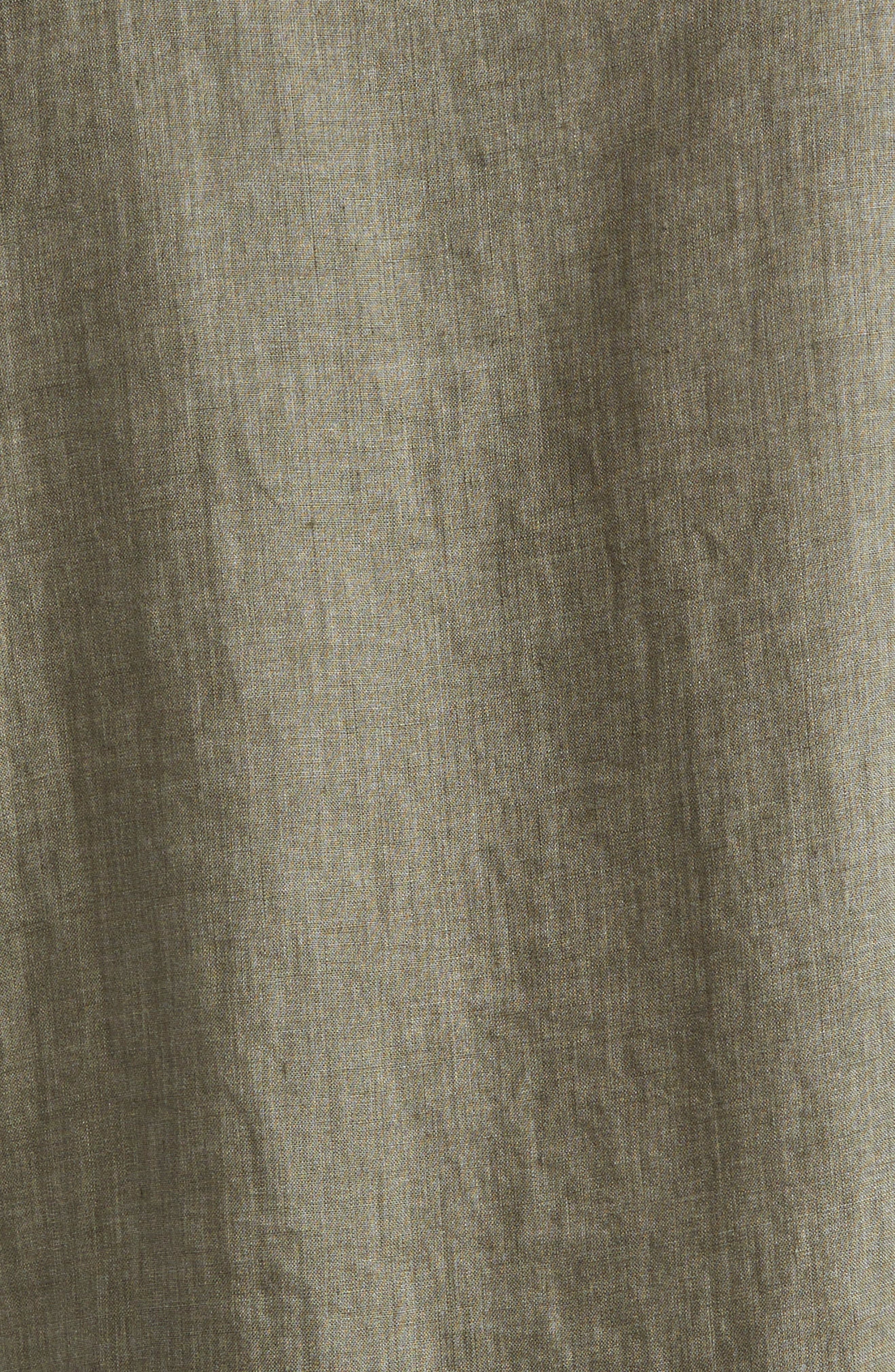 Sunspel Long Sleeve Linen Button-Up Shirt in Dusk Green at Nordstrom - 6
