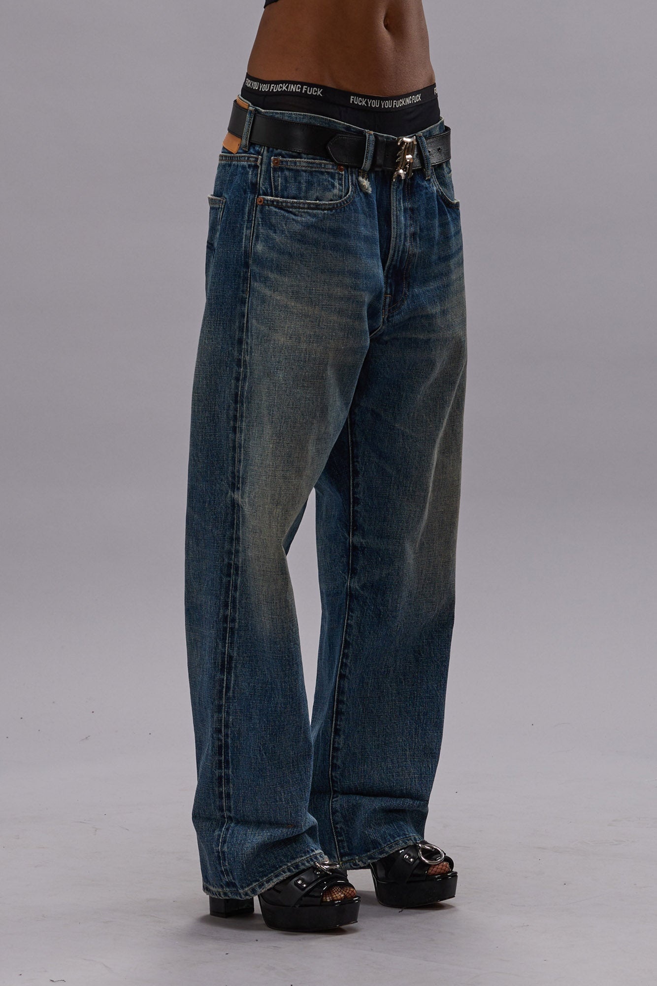CUFFED X-BF JEAN - ASPEN SELVEDGE BLUE - R13 - 5
